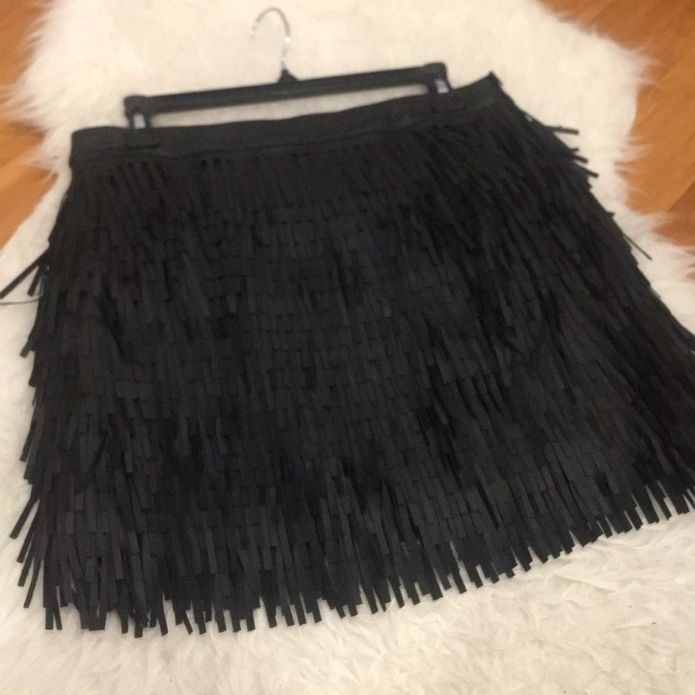 Women’s leather mini skirt